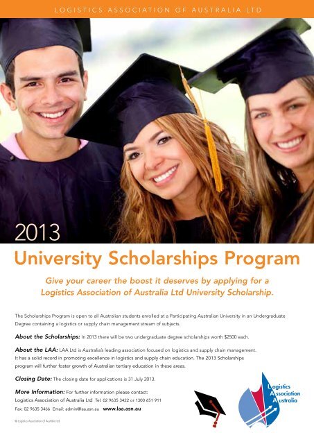 Program Details & Application Form - Logistics Association of Australia