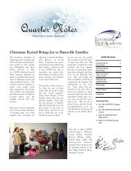 Quarter Notes - Louisiana Academy of Performing Arts
