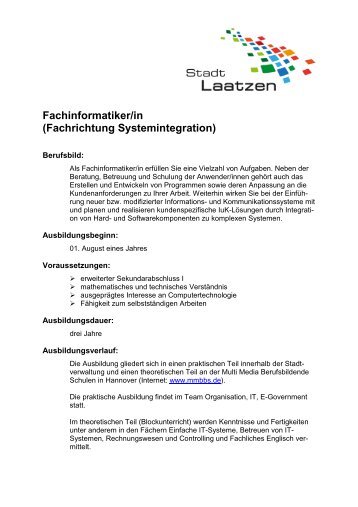 Fachinformatiker/in - Stadt Laatzen