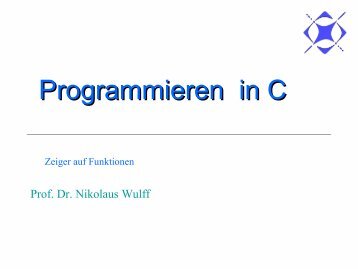 Programmieren in C: Zeiger auf Funktionen - Lab4Inf