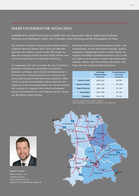 Ellwanger & Geiger: Marktbericht Industrie und Logistik 2014