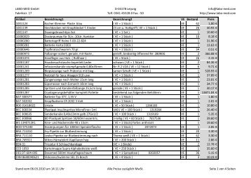 LABO-MED GmbH Fabrikstr. 17 D-04178 Leipzig Telf. 0341-45328 ...