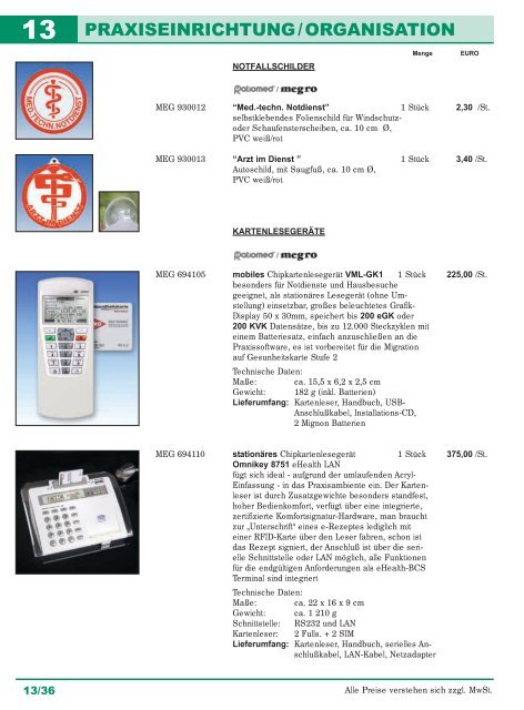 PRAXISEINRICHTUNG / ORGANISATION - Labo-Med GmbH