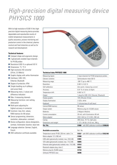 PHYSICS 1000 Measuring Device