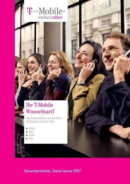 Ihr T-Mobile Wunschtarif