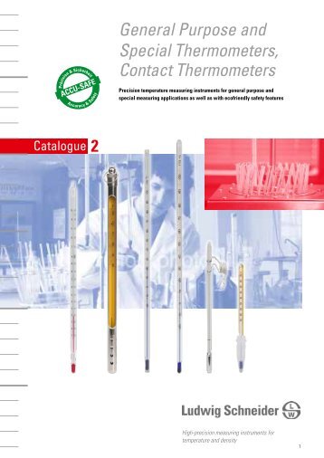 General Purpose and Special Thermometers, Contact Thermometers