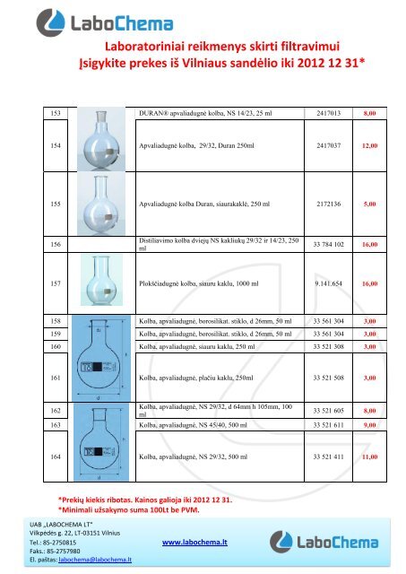 Laboratoriniai reikmenys skirti filtravimui Ä®sigykite ... - Labochema