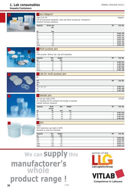 1. Lab consumables Vessels 4 Tools 94 Heating 107 ... - Labochema