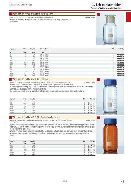 1. Lab consumables Vessels 4 Tools 94 Heating 107 ... - Labochema