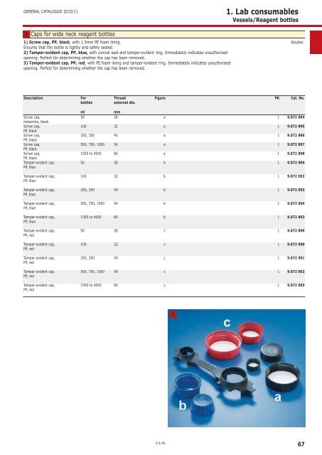 1. Lab consumables Vessels 4 Tools 94 Heating 107 ... - Labochema