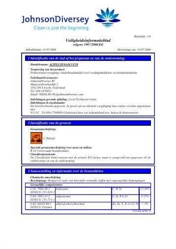 Veiligheidsinformatieblad - Laboclean