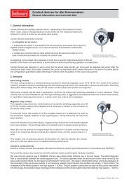 Contact devices for dial thermometers - LABOM