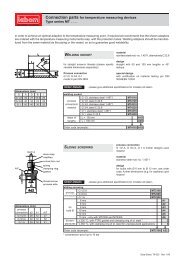 Connection parts for temperature measuring devices Type ... - LABOM