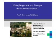 Vortrag Prof. Dr. Jens Wiltfang zur Demenzdiagnostik im Alexius ...