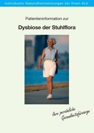 Dysbiose der Stuhlflora - Medizinische Laboratorien DÃ¼sseldorf