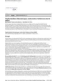 MRSA-Infektionen-Merkblatt des Robert-Koch-Instituts