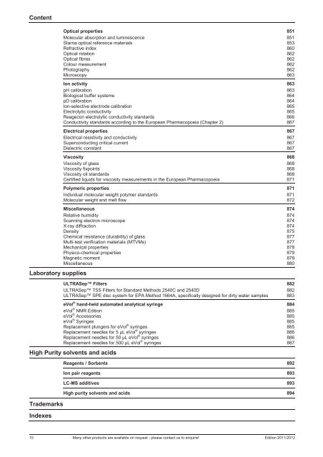 Analytical reference materials, standards and high ... - LGC Standards