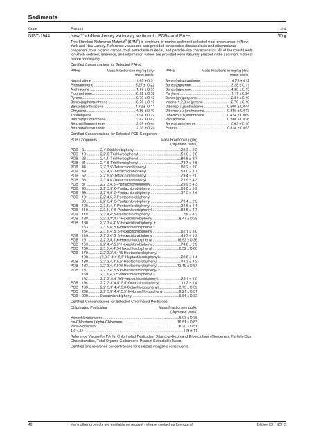 Analytical reference materials, standards and high ... - LGC Standards