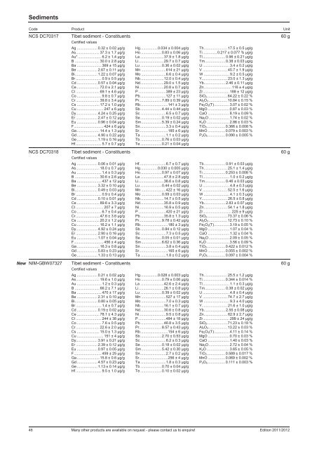 Analytical reference materials, standards and high ... - LGC Standards