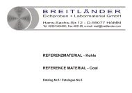 REFERENZMATERIAL - Kohle REFERENCE MATERIAL - Coal