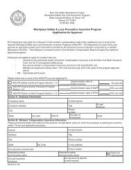 Workplace Safety & Loss Prevention Incentive Program Application ...