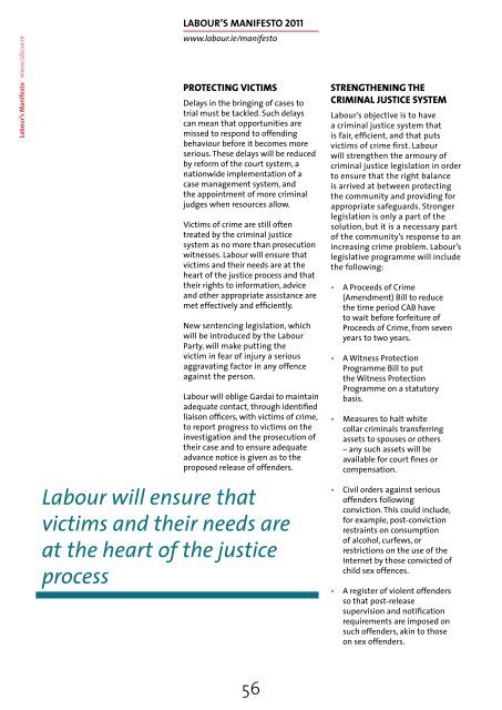 Labour's Manifesto - The Labour Party