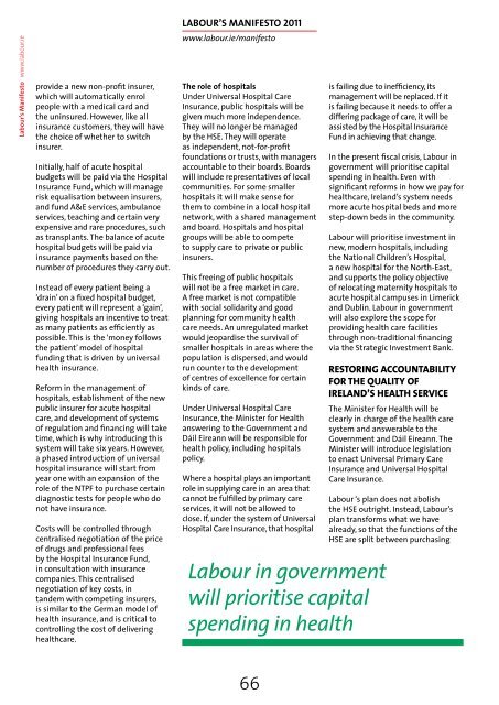 Labour's Manifesto - The Labour Party