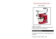 KITCHEN GRAND CHEF ULTRA MODÃLE : HA ... - M6 Boutique