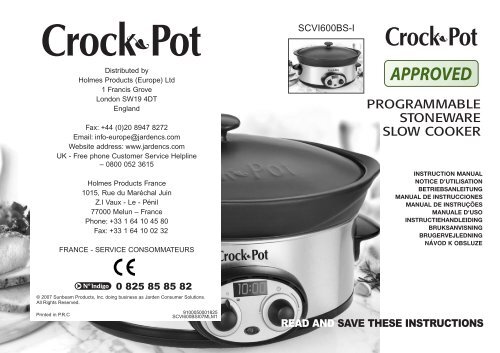 PROGRAMMABLE STONEWARE SLOW COOKER