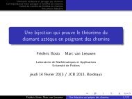 Une bijection qui prouve le thÃ©orÃ¨me du diamant aztÃ¨que ... - LaBRI