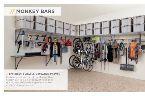 Garage Storage Systems by Monkey Bars