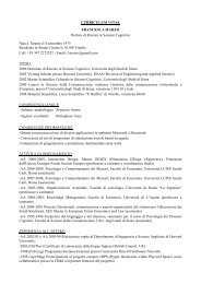 CURRICULUM VITAE FRANCESCA MARZO Dottore di ... - LabSi