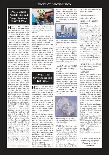 Read Editorial online - pdf file - Laboratory equipment manufacturers