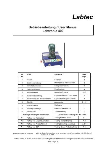BAL-User Manual LQ 400.pub - labtronic.de
