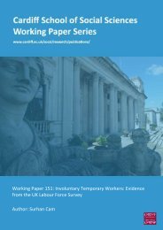 Working Paper 151: Involuntary Temporary ... - Cardiff University