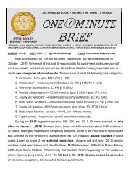 One minute brief - Los Angeles County Bar Association