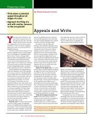 Appeals and Writs - Los Angeles County Bar Association