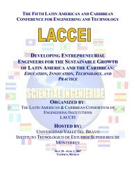 ConferenceProgram - laccei