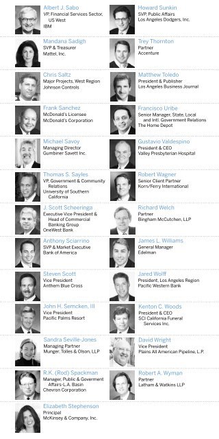 BOARD OF DIRECTORS - Los Angeles Chamber of Commerce