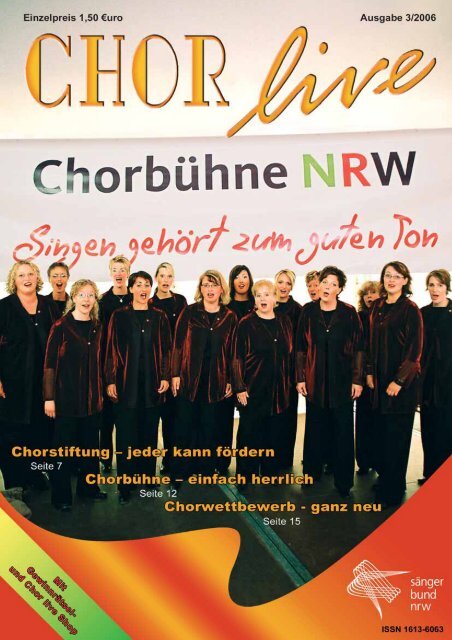 Wir begrüßen neu im Sängerbund NRW - ChorVerband NRW eV