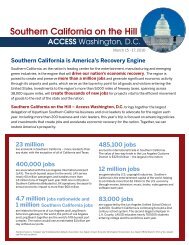 Southern California on the Hill - Los Angeles Chamber of Commerce