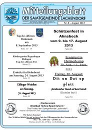 Mitteilungsblatt August - Samtgemeinde Lachendorf