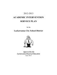 Academic Intervention Services Plan - Lackawanna City School ...