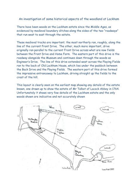 The Historical features of Lackham Woods - Lackham Countryside ...