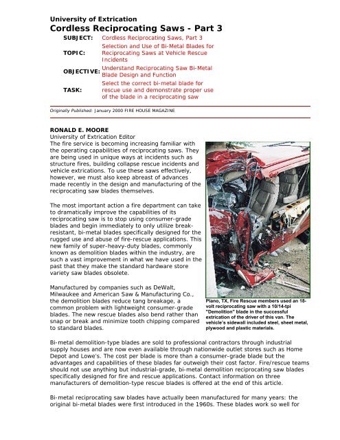 University of Extrication- Reciprocating Saw Part 3.pdf 01/13/06 249 ...