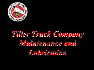 Truck Maintenance and Lubrication