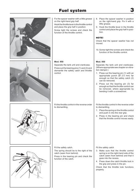 WM, Workshop Manual, K650, K700, K950, K1250, 2001-06, Power ...