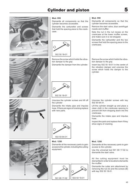 WM, Workshop Manual, K650, K700, K950, K1250, 2001-06, Power ...