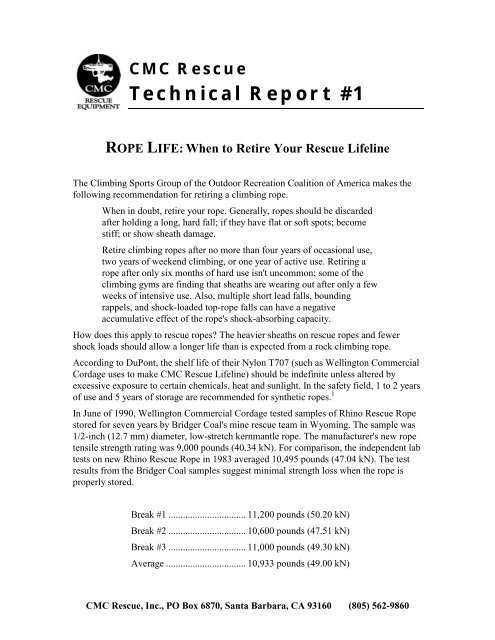 Rope Life - New York Search & Rescue