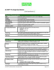 ALTAIR Pro Single-Gas Detector